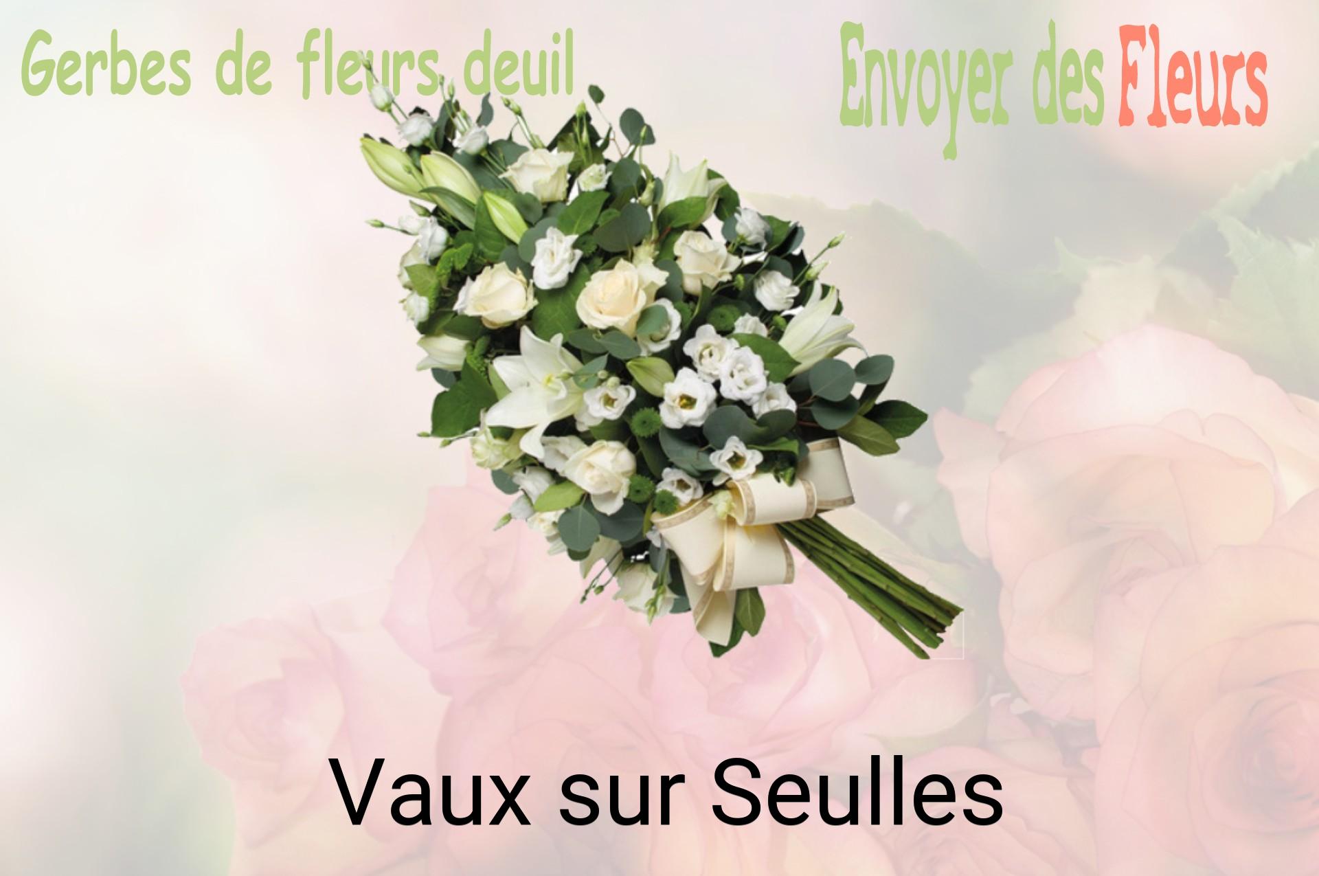 Gerbe de fleurs de deuil livrée à Vaux-sur-Seulles